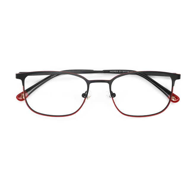 Proveedor óptico , Mundo Gafas , ANDREW , Rojo 55-19-148 , Graduado ,