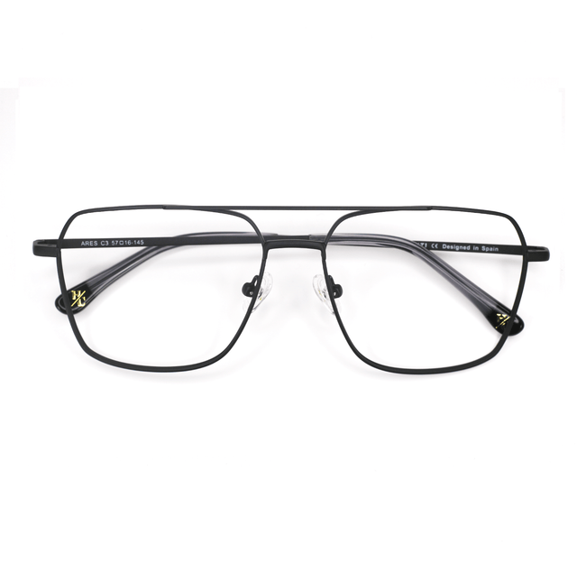 Proveedor óptico , Mundo Gafas , ARES , Negro 57-16-145 , Graduado ,
