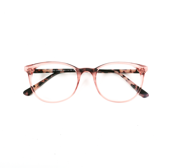 Proveedor óptico , Mundo Gafas , CX-8599 , Rosa 50-19-140 , Graduado ,