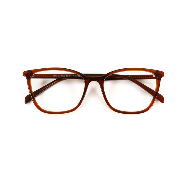 Proveedor óptico , Mundo Gafas , CX-8603 , Marrón 53-17-142 , Graduado ,