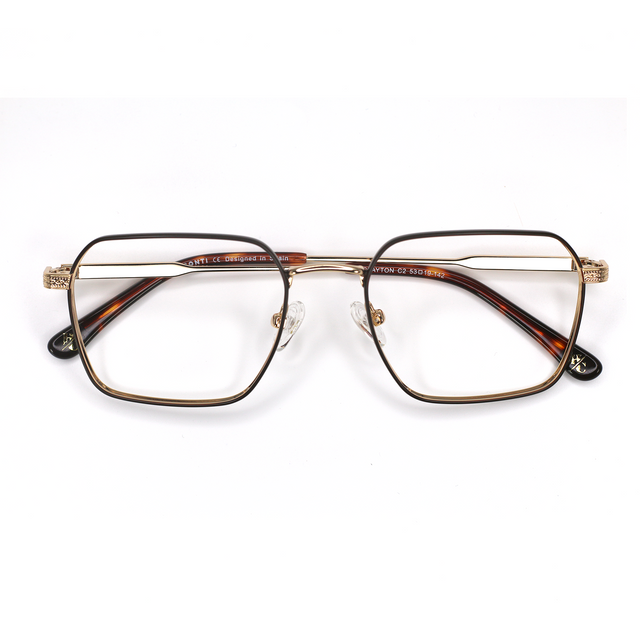 Proveedor óptico , Mundo Gafas , CLAYTON , Marrón 53-19-142 , Graduado ,