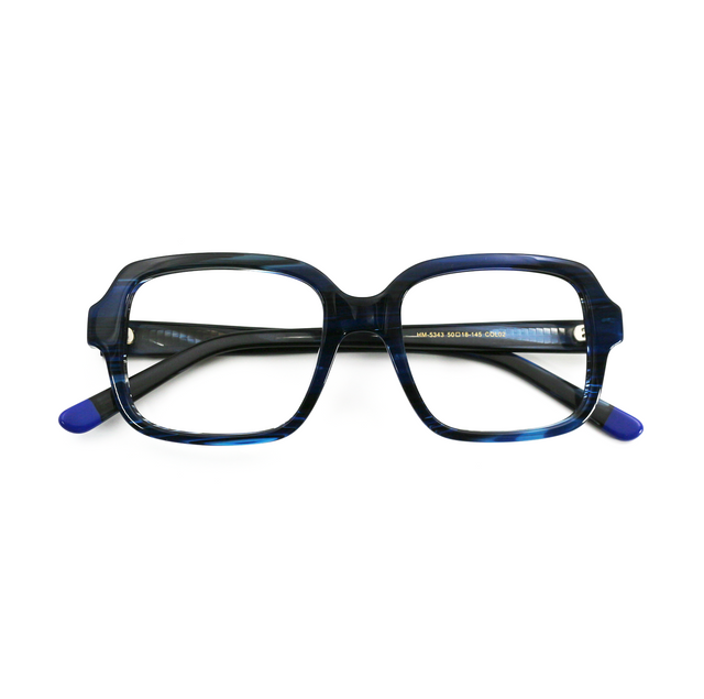 Proveedor óptico , Mundo Gafas , HM-5343 , Azul 50-18-140 , Graduado ,