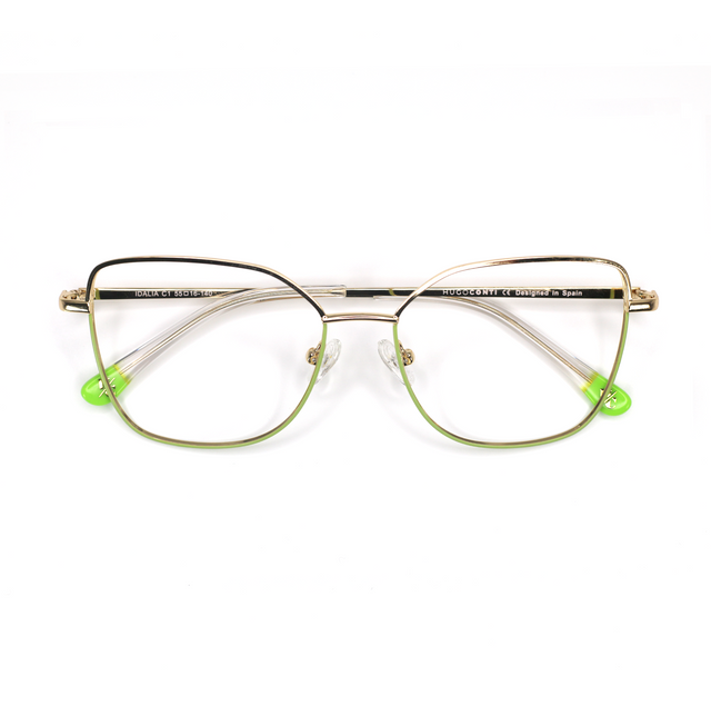 Proveedor óptico , Mundo Gafas , IDALIA , Verde 55-16-140 , Graduado ,