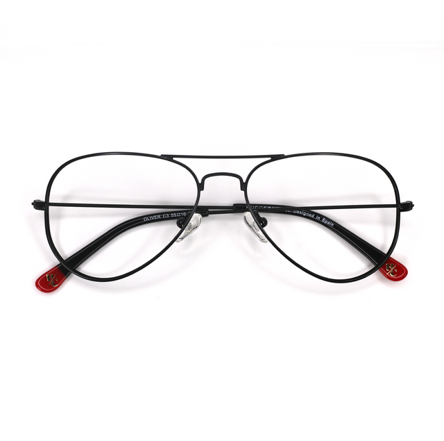 Proveedor óptico , Mundo Gafas , OLIVER , Negro 55-16-138 , Graduado ,