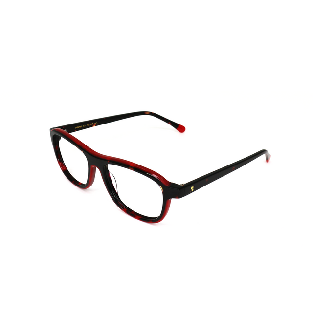 Proveedor óptico , Mundo Gafas , PRIAM , Rojo 55-17-145 , Graduado ,