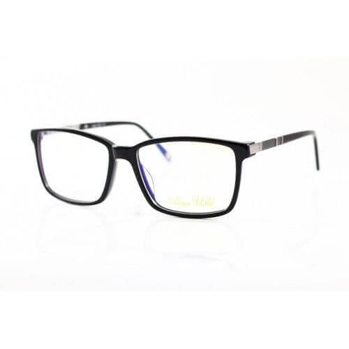 Proveedor óptico , Mundo Gafas , AW-018 , Negro 53-17-138 , Gafas de Graduado ,