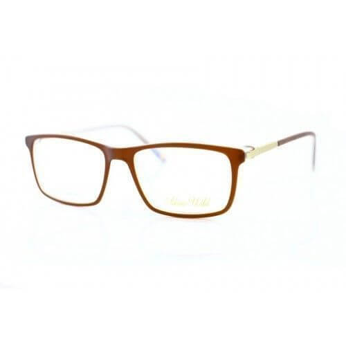 Proveedor óptico , Mundo Gafas , AW-019 , Marrón 53-18-140 , Gafas de Graduado ,