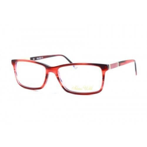 Proveedor óptico , Mundo Gafas , AW-020 , Rojo 54-17-140 , Gafas de Graduado ,