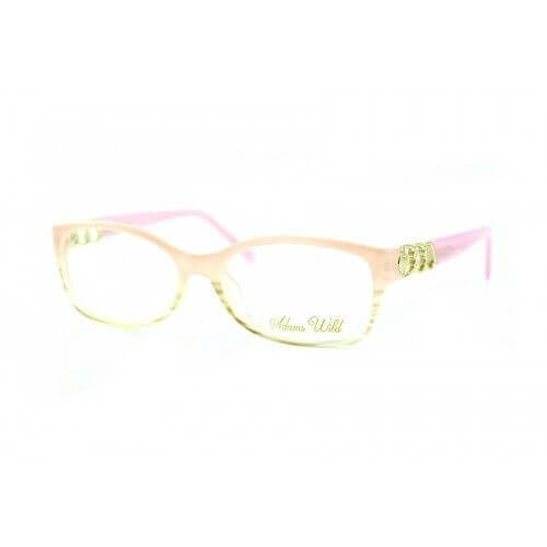 Proveedor óptico , Mundo Gafas , AW-301 , Rosa 52-17-135 , Gafas de Graduado ,
