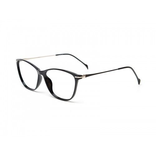 Proveedor óptico , Mundo Gafas , AW-320 , Negro 52-14-135 , Gafas de Graduado ,