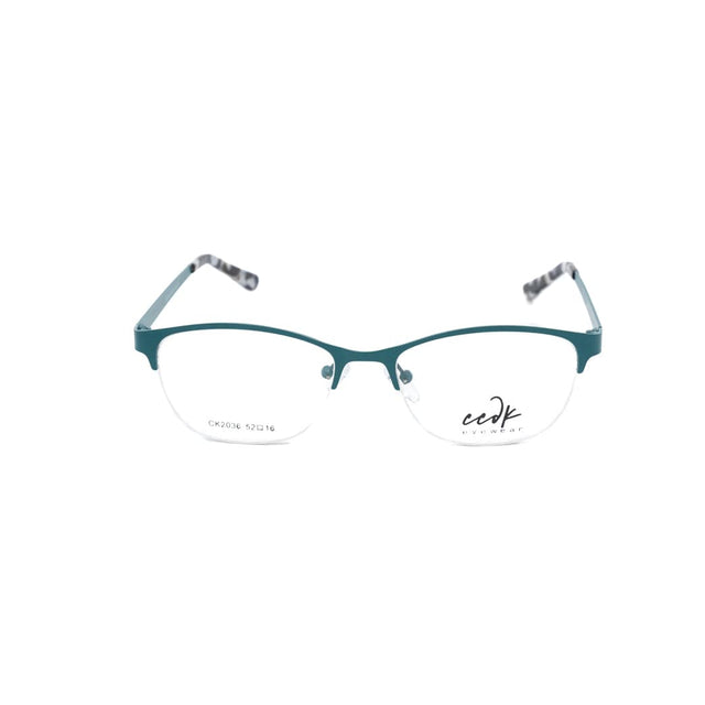 Proveedor óptico , Mundo Gafas , CK-2036R , Verde 52-16-135 , Gafas de Graduado ,