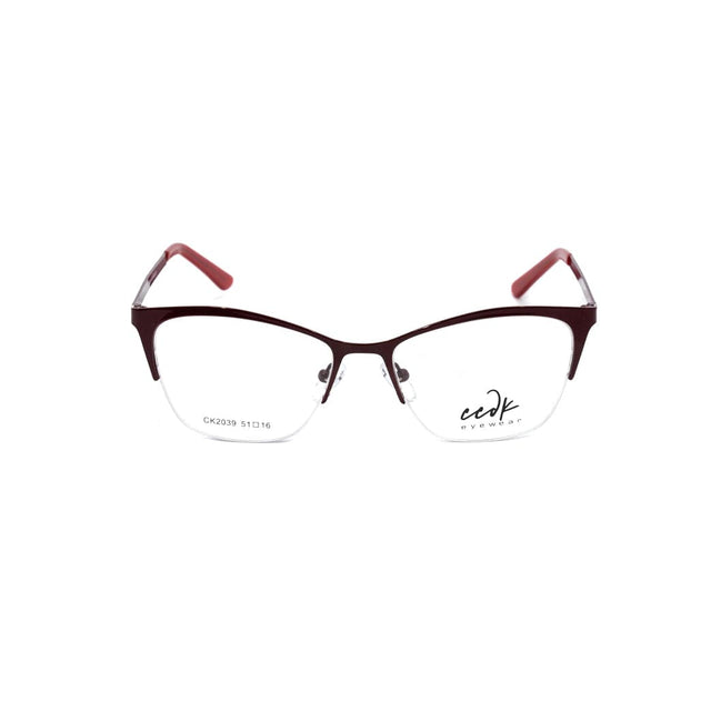 Proveedor óptico , Mundo Gafas , CK-2039R , Granate 51-16-138 , Gafas de Graduado ,