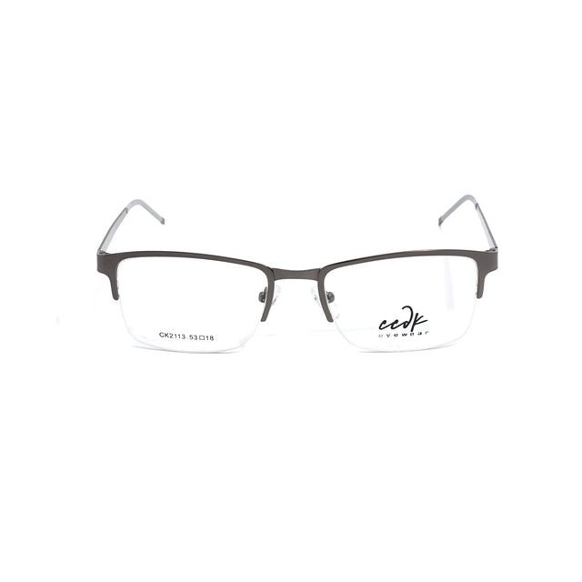 Proveedor óptico , Mundo Gafas , CK-2113 , Gris 53-18-140 , Gafas de Graduado ,
