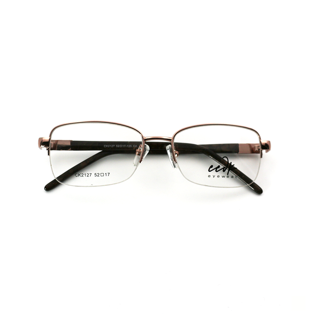 Proveedor óptico , Mundo Gafas , CK-2127 , Marrón 52-17-140 , Gafas de Graduado ,