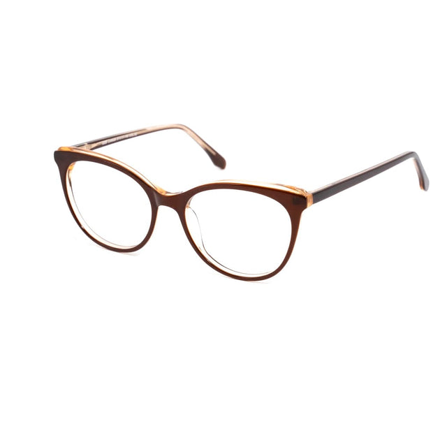 Proveedor óptico , Mundo Gafas , CX-8529 , Marrón 51-17-145 , Gafas de Graduado ,
