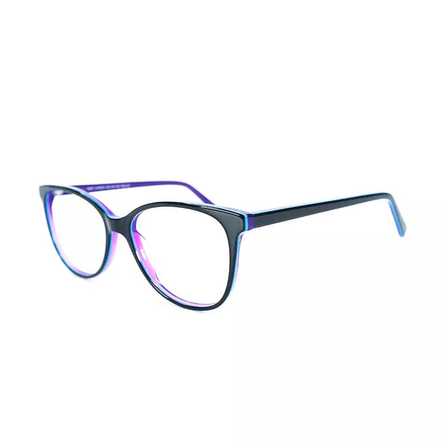 Proveedor óptico , Mundo Gafas , CX-8535 , Morado 53-18-142 , Gafas de Graduado ,