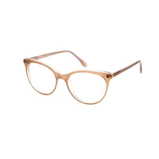 Proveedor óptico , Mundo Gafas , CX-8529 , Beige 51-17-145 , Gafas de Graduado ,