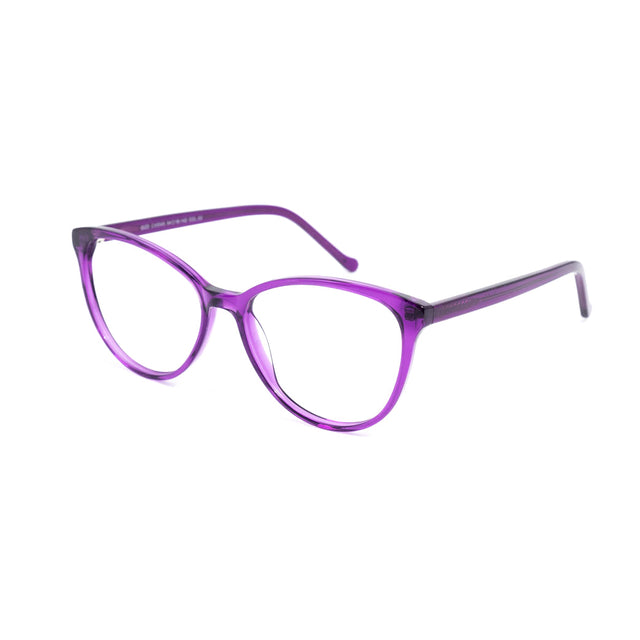 Proveedor óptico , Mundo Gafas , CX-8545 , Morado 52-16-142 , Gafas de Graduado ,