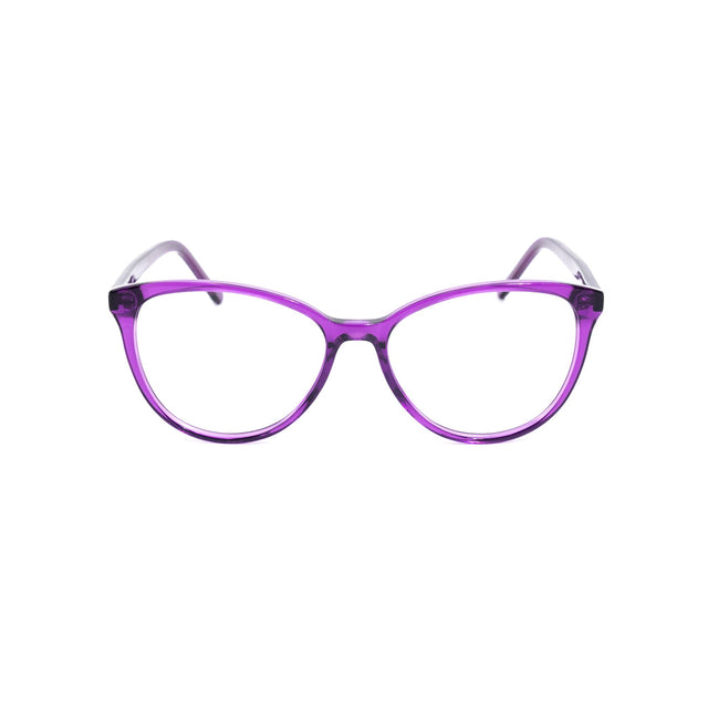 Proveedor óptico , Mundo Gafas , CX-8545 , Morado 52-16-142 , Gafas de Graduado ,