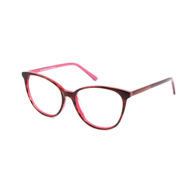 Proveedor óptico , Mundo Gafas , CX-8555 , Granate 53-16-145 , Gafas de Graduado ,