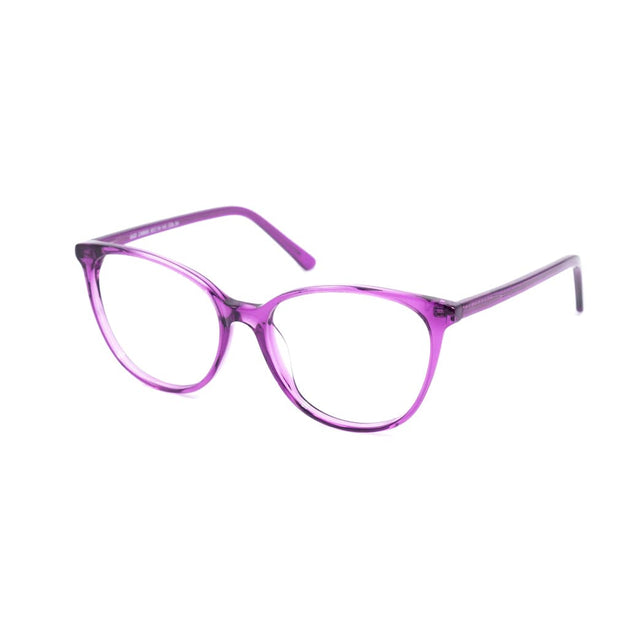 Proveedor óptico , Mundo Gafas , CX-8555 , Morado 53-16-145 , Gafas de Graduado ,