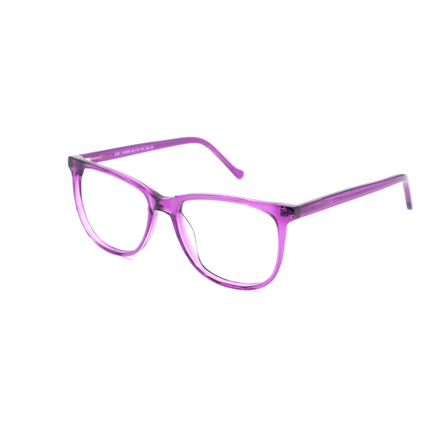 Proveedor óptico , Mundo Gafas , CX-8558 , Morado 52-16-140 , Gafas de Graduado ,