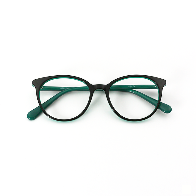 Proveedor óptico , Mundo Gafas , CX-8562 , Verde 50-18-140 , Gafas de Graduado ,