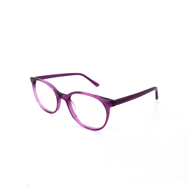 Proveedor óptico , Mundo Gafas , CX-8563 , Morado 51-20-142 , Gafas de Graduado ,