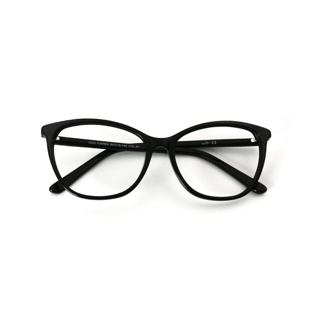 Proveedor óptico , Mundo Gafas , CX-8564 , Negro 54-15-140 , Gafas de Graduado ,