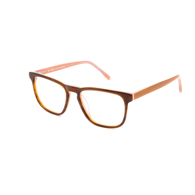 Proveedor óptico , Mundo Gafas , CX-8567 , Marrón 51-17-142 , Gafas de Graduado ,