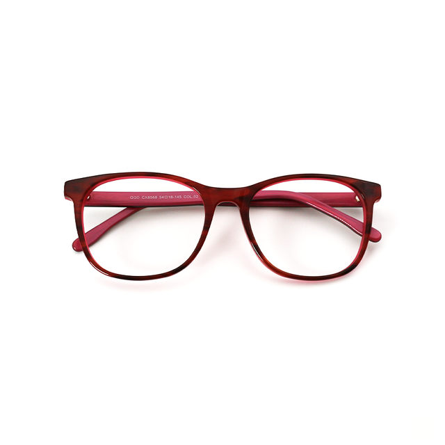 Proveedor óptico , Mundo Gafas , CX-8568 , Granate 51-17-142 , Gafas de Graduado ,