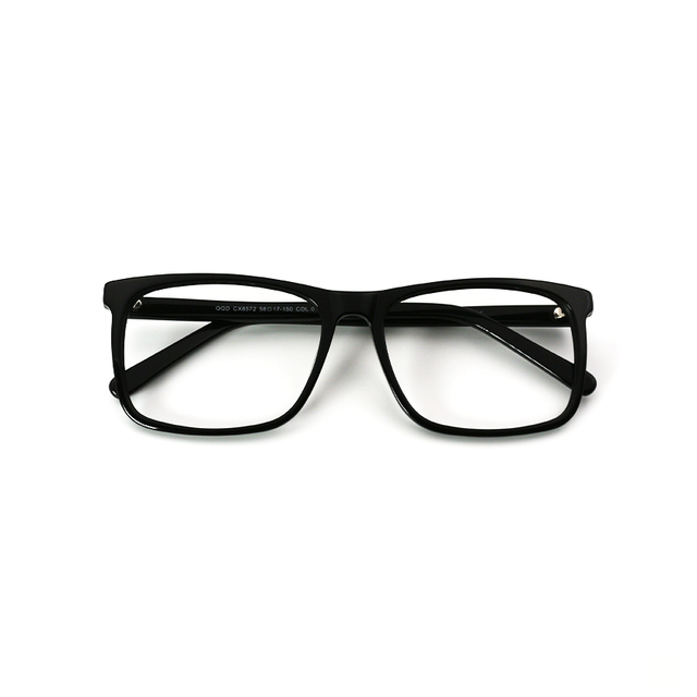 Proveedor óptico , Mundo Gafas , CX-8572 , Negro 58-17-150 , Gafas de Graduado ,