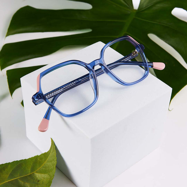 Proveedor óptico , Mundo Gafas , HM-5331 , Azul 50-16-140 , Gafas de Graduado ,