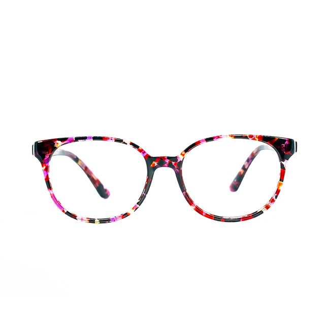 Proveedor óptico , Mundo Gafas , HM-5256 , Granate 52-17-140 , Gafas de Graduado ,