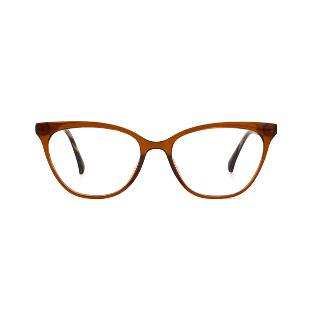 Proveedor óptico , Mundo Gafas , HM-5292 , Marrón 53-17-145 , Gafas de Graduado ,