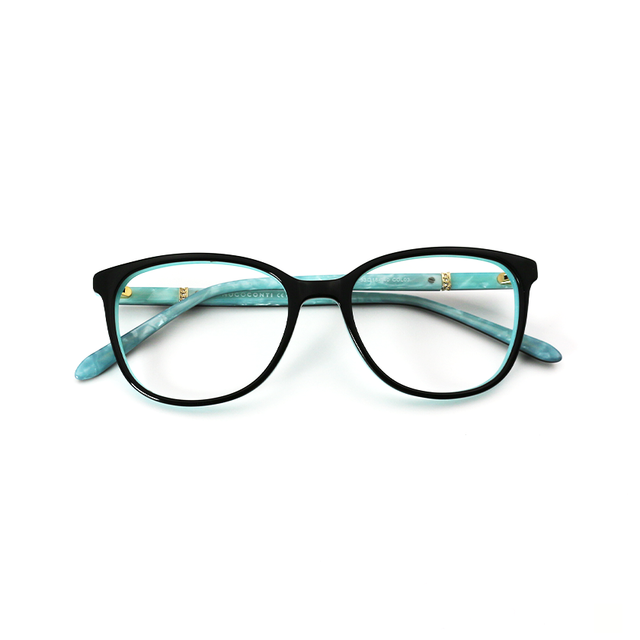 Proveedor óptico , Mundo Gafas , HM-5297 , Verde 53-18-140 , Gafas de Graduado ,