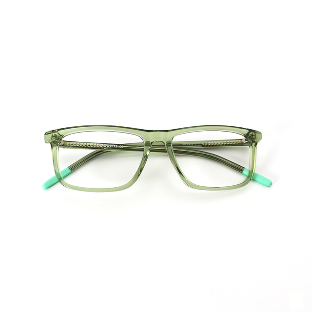 Proveedor óptico , Mundo Gafas , HM-5306 , Verde 51-14-135 , Gafas de Graduado ,