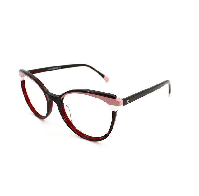 Proveedor óptico , Mundo Gafas , HM-5324 , Granate 51-17-140 , Gafas de Graduado ,