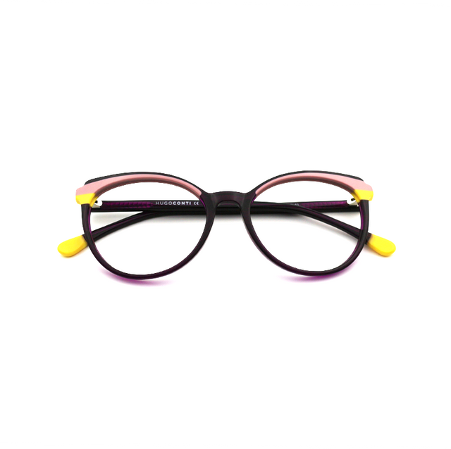 Proveedor óptico , Mundo Gafas , HM-5324 , Morado 51-17-140 , Gafas de Graduado ,