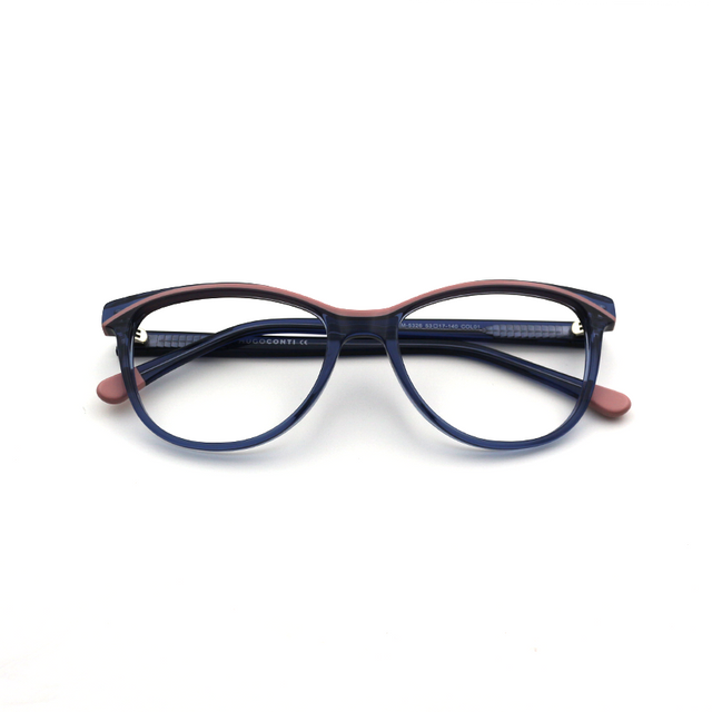 Proveedor óptico , Mundo Gafas , HM-5326 , Azul 53-17-140 , Gafas de Graduado ,
