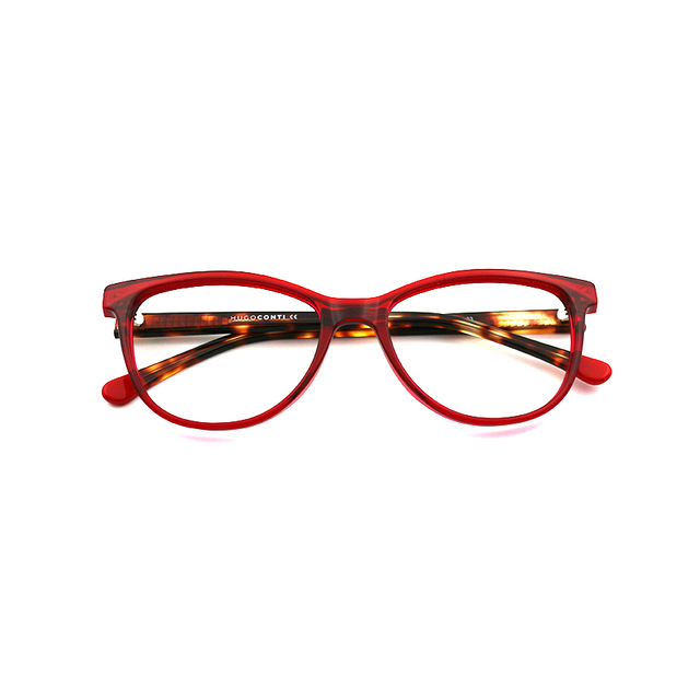 Proveedor óptico , Mundo Gafas , HM-5326 , Rojo 53-17-140 , Gafas de Graduado ,