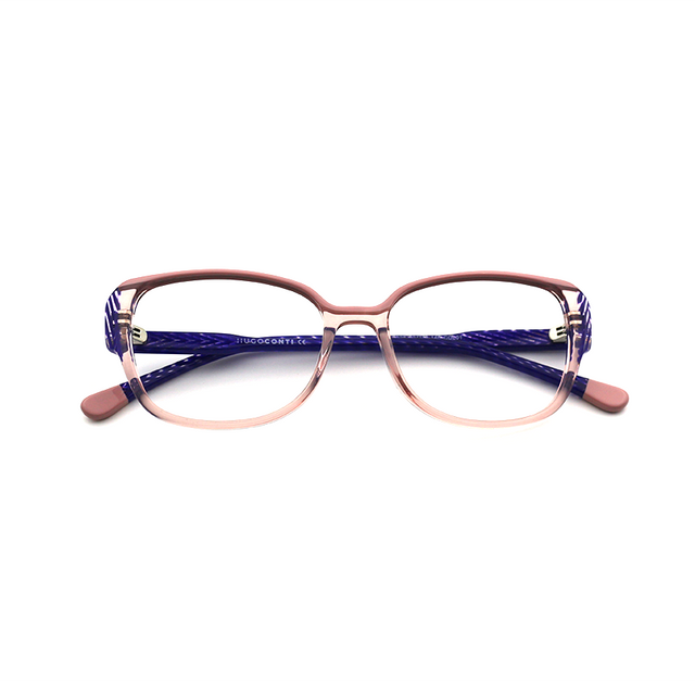 Proveedor óptico , Mundo Gafas , HM-5328 , Rosa 52-16-140 , Gafas de Graduado ,
