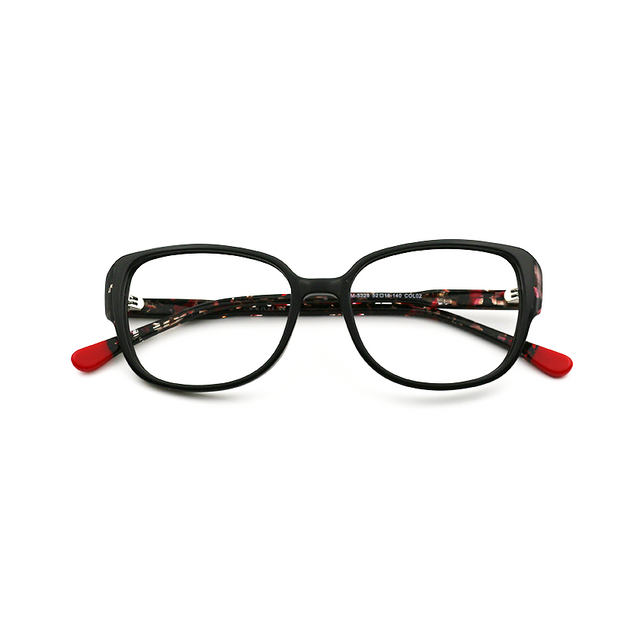 Proveedor óptico , Mundo Gafas , HM-5328 , Negro 52-16-140 , Gafas de Graduado ,
