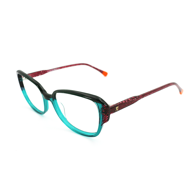 Proveedor óptico , Mundo Gafas , HM-5328 , Verde 52-16-140 , Gafas de Graduado ,