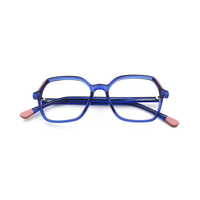 Proveedor óptico , Mundo Gafas , HM-5331 , Azul 50-16-140 , Gafas de Graduado ,