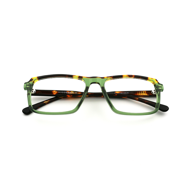 Proveedor óptico , Mundo Gafas , HM-5334 , Verde 55-17-145 , Gafas de Graduado ,