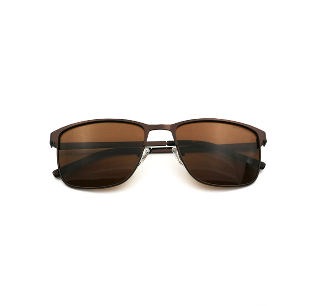 Proveedor óptico , Mundo Gafas , HS-6810 , Marrón 55-19-140 , Gafas de sol ,