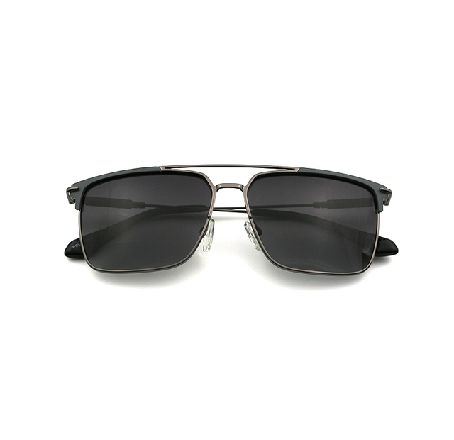 Proveedor óptico , Mundo Gafas , HS-6811 , Plateado 57-13-145 , Gafas de sol ,