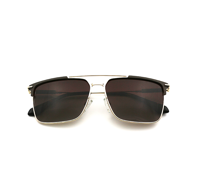 Proveedor óptico , Mundo Gafas , HS-6811 , Dorado 57-13-145 , Gafas de sol ,