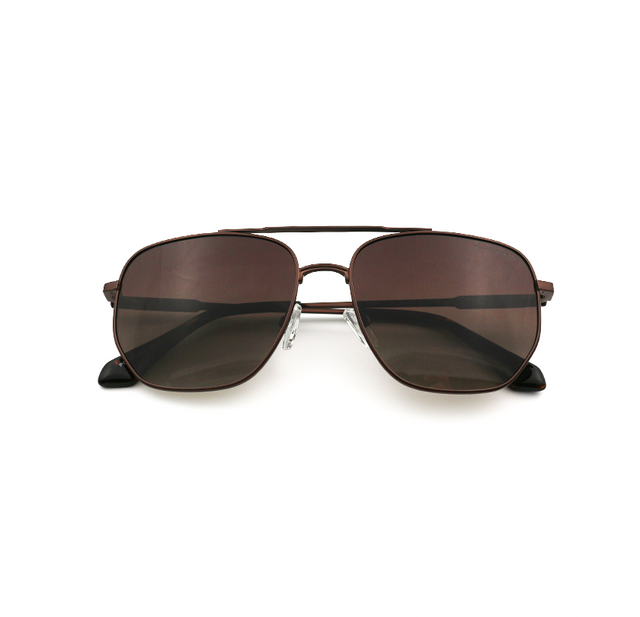 Proveedor óptico , Mundo Gafas , HS-6812 , Marrón 57-13-145 , Gafas de sol ,